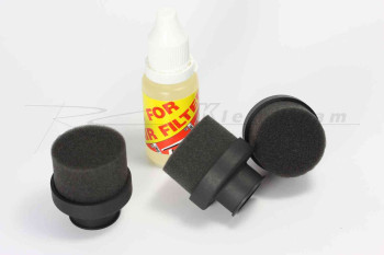 1/8 On-Road air filter set (no. 3 fuel filters + no. 1 oiler) for items 30006 and 30009