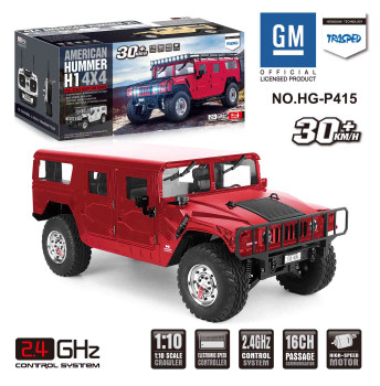 1/10th BR 4WD Off Road RC Hummer Red  P415R