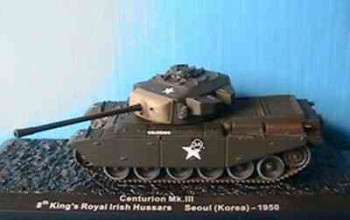 centurion tank mkiii irish hussars seoul 1950 1/72 korea korean  BN78