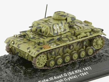 1:72 Sd.Kfz.141 Pz.Kpfw.III Ausf. G Tank 21st Panzer Division Libya 1941  BN93