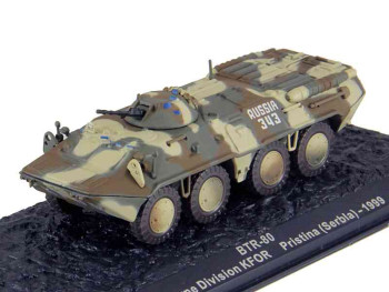 1:72 BTR-80 APC Armoured Troop Carrier VDV 98th Airbone Division Russian Army KFOR Pristina Kosovo 1999  BN97