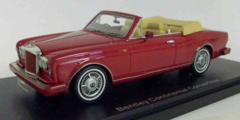 NEO MODELS Bentley Continental cabriolet rouge - volant à droite - 1985