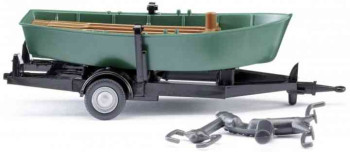 WIKING Rowboat on trailer 1:87