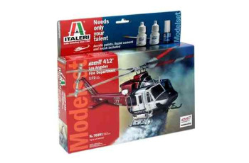 Italeri 70391 BELL 412 Los Angeles City Fire Department MODEL SET