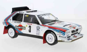Lancia Delta S4, No.3, Lancia Martini racing, Martini, Rally Monte Carlo , M.Alen/I.Kivimäki, 1986  IXO  18RMC046C