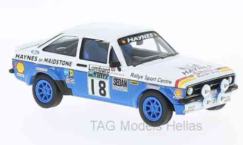 Ford Escort MK2 RS 1800, No.18, J.Taylor  VANGUARDS CORGI VANVA12610