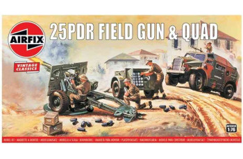 25PDR FIELD GUN & QUAD  AIRFIX  01305V