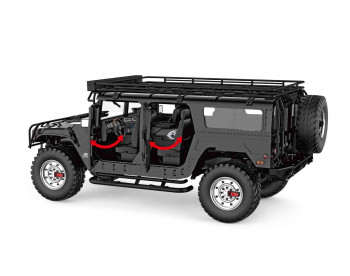 1/10th BR 4WD Off Road RC Hummer Black  P415B 