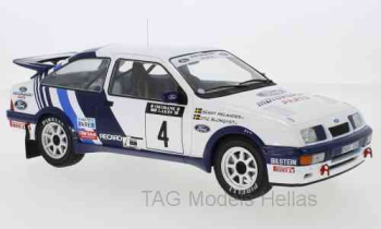 Ford Sierra RS Cosworth, No.4, Rallye WM, 1000 Lakes Rallye, S.Blomqvist/B.Melander, 1988  IXO  18RMC045B