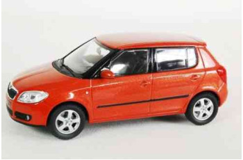 Skoda Fabia red