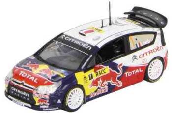 NOREV  CITROEN - C4 WRC RED BULL N 1 RALLY CATALOGNE 2009 S.LOEB - D.ELENA