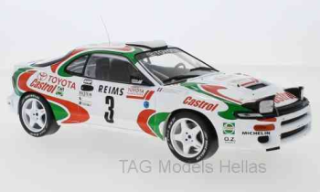 Toyota Celica Turbo 4WD (ST185), No.3, Castrol, Rallye WM, Rallye Monte Carlo, D.Auriol/B.Occelli, 1993  IXO  18RMC041A