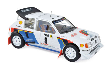 PEUGEOT 205 T16 N 8 5th RALLY MONTECARLO 1985 B.SABY - J.F.FAUCHILLE WHITE  NOREV  184862