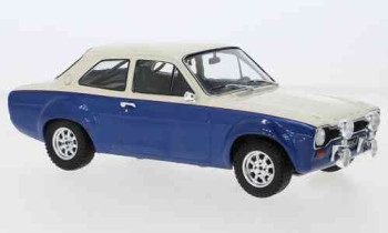 Ford Escort MK1 RS 1600 white with metallic blue 1974  IXO  18CMC124