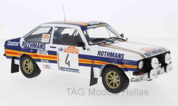 Ford Escort MKII RS 1800, No.4, Rothmans, Rallye WM, Rally San Remo, A.Vatanen/D.Richards, 1980  IXO  18RMC037A