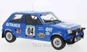 Renault 5 Alpine, No.4, Gitanes, Rallye Bandama, J.Ragnotti/J-M.Andrie, 1978  IXO  18RMC043A