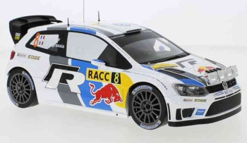 VW Polo R WRC No8 Volkswagen Motor Sport Rallye WM Rallye Catalunya with Night Lights Ogier/Ingrassia  IXO  18RMC070A