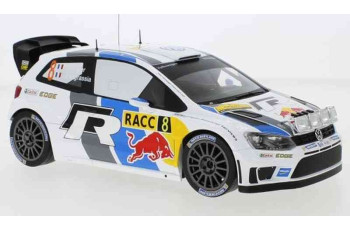 VW Polo R WRC No8 Volkswagen Motor Sport Rallye WM Rallye Catalunya with Night Lights Ogier/Ingrassia  IXO  18RMC070A