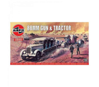 88ΜΜ FLAK GUN & TRACTOR - Vintage Classics 1/76  AIRFIX  2303V