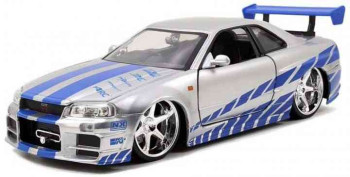 JADA TOYS NISSAN SKYLINE GTR R34 2002 FAST AND FURIOUS