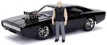 JADA TOYS Dodge CHARGER R/T 1970 with FIGURE DOM FAST AND FURIOUS