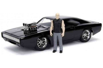 JADA TOYS Dodge CHARGER R/T 1970 with FIGURE DOM FAST AND FURIOUS