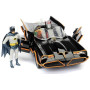 JADA TOYS BATMOBILE 1966 CLASSIC with BATMAN and ROBIN FIGUREN