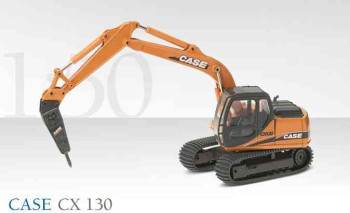 Conrad 2849/0 CASE CX 130 Crawler excavator With hammer and bucket