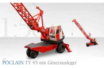 Poclain TY45 Kran rot 1:50 Conrad Modelle | 2926/0 