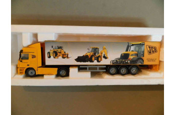 JOAL 359 Mercedes Actros JCB Worlwide Events Truck with Box Trailer Scale 1:50 