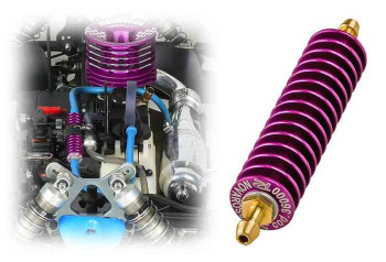 Cylindrical Viola Anodized Exhaust Gas Cooler