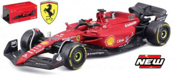 BURAGO FERRARI Ferrari F1-75 No16 CHARLES LECLERC 2022 Season Car with helmet 