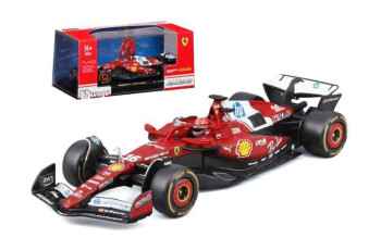 BBURAGO FERRARI Ferrari SF-25 #16 CHARLES LECLERC SEASON CAR 2025 WITH HELMET  36852L