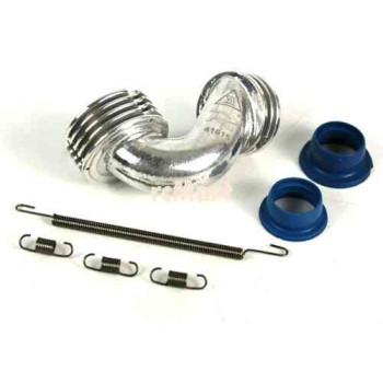 Manifold Set Polished Conical Short 2 Rings 5 Fins for 1/10 Car +21201 + 21601 + 60600 + 60004