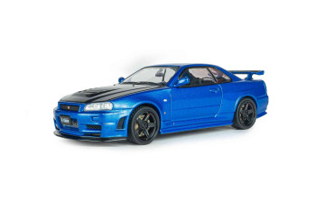 Nissan Skyline GT-R (BNR34) with NISMO Parts Bayside Blue 2005  SOLIDO  4318202