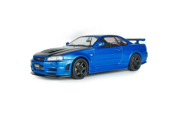 Nissan Skyline GT-R (BNR34) with NISMO Parts Bayside Blue 2005  SOLIDO  4318202