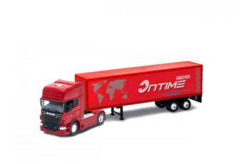 WELLY SCANIA V8 R730 TRACTOR TRAILER ON TIME LOGISTICS