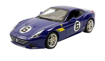 Burago Ferrari California T Sunoco No6 70th Anniversary Blue 