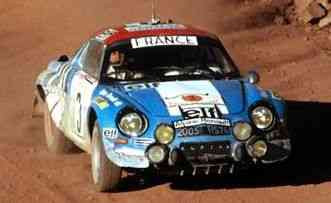 TROFEU ALPINE RENAULT A110  1st Rally Maroc 74 Nicolas / Delferrier