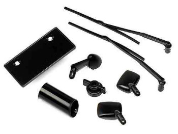 HPi 85529 Body Accessories Set (Black) [1/10 Touring Car Accessories] 