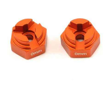 HPI Racing 0mm Offset Aluminum Hex Hub (Orange) (2)