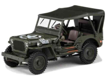 CARARAMA-HONGWELL JEEP WILLYS 4X4 W SOFT TOP  91850