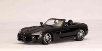 DODGE VIPER SRT-10 - 1/43 AUTO ART -BLACK 2003 51702 