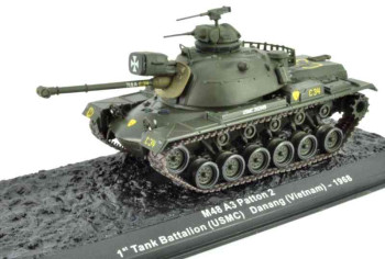 ATLAS M48 A3 Patton 2 1st Tank Battalion USMC Danang Vietnam 1968