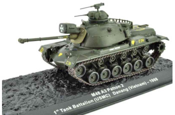 ATLAS M48 A3 Patton 2 1st Tank Battalion USMC Danang Vietnam 1968 