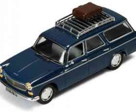 ΙΧΟ Peugeot 404 Break 1966 Dark Blue with roof rack 