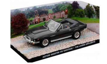 Aston Martin V8 Vantage Convertible from James Bond in Metallic Grey (1:43 scale ATLAS DY02
