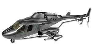 FUSELAGE PAINTED DARK GRAY T-REX 500 ALIGN