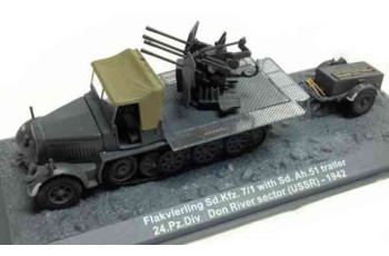 ATLAS PANZER FLAKVIERLING SD.KFZ 7/1 WITH SD. AH TRAILER USSR 1942 