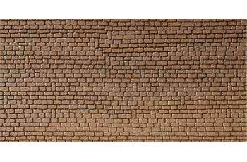 Faller Wall card, Sandstone, red HO